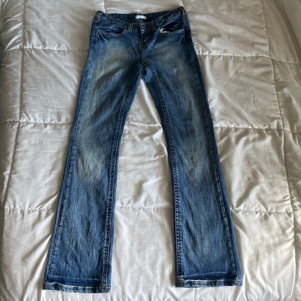 Vintage PROMOD low rise dark wash boot cut jeans size 00S